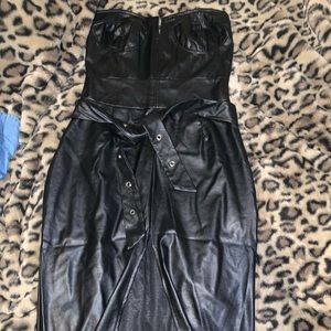 Leather dress